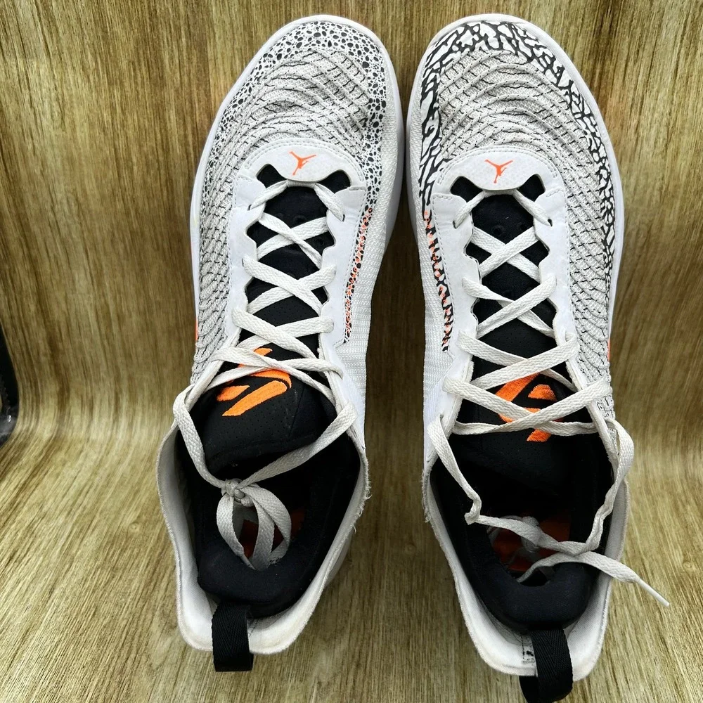 Nike Air Jordan Luka 1 Safari Men's Size 14 White Orange Sneakers DN1772-108